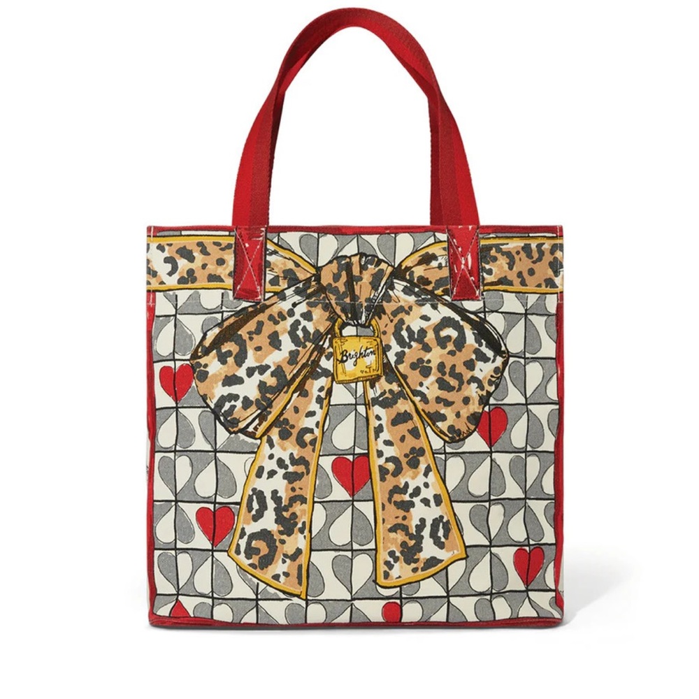 Brighton Wild Love Red and Gold Tote Bag